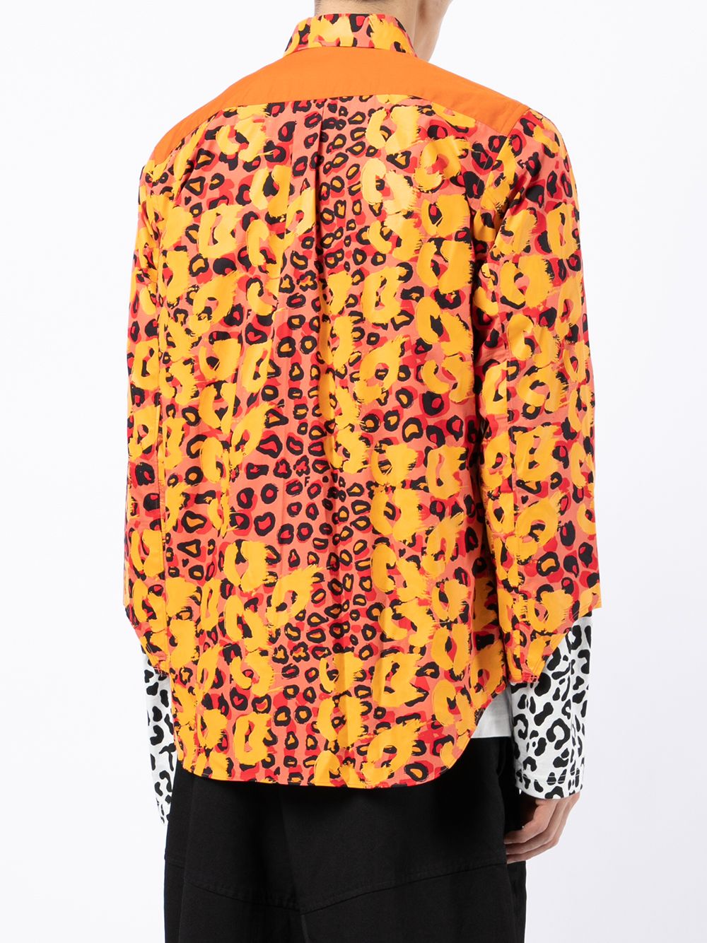 Black Comme Des Garcons x Filip Pagowski print cut-out cuff shirt Men