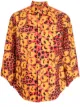 Image 1 of Black Comme Des Garçons x Filip Pagowski print cut-out cuff shirt