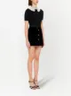 Miu Miu velvet A-line skirt