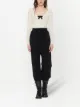 Image 2 of Miu Miu lace-trim wool cardigan