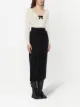 Miu Miu Cardigan de lã com acabamento de renda