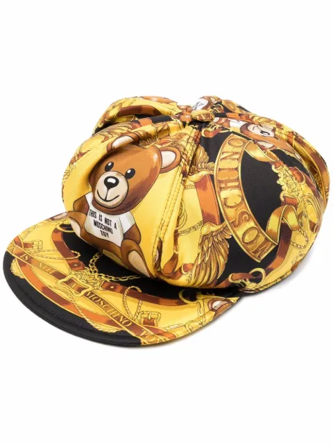 Moschino gorra de seda con motivo Teddy Bear