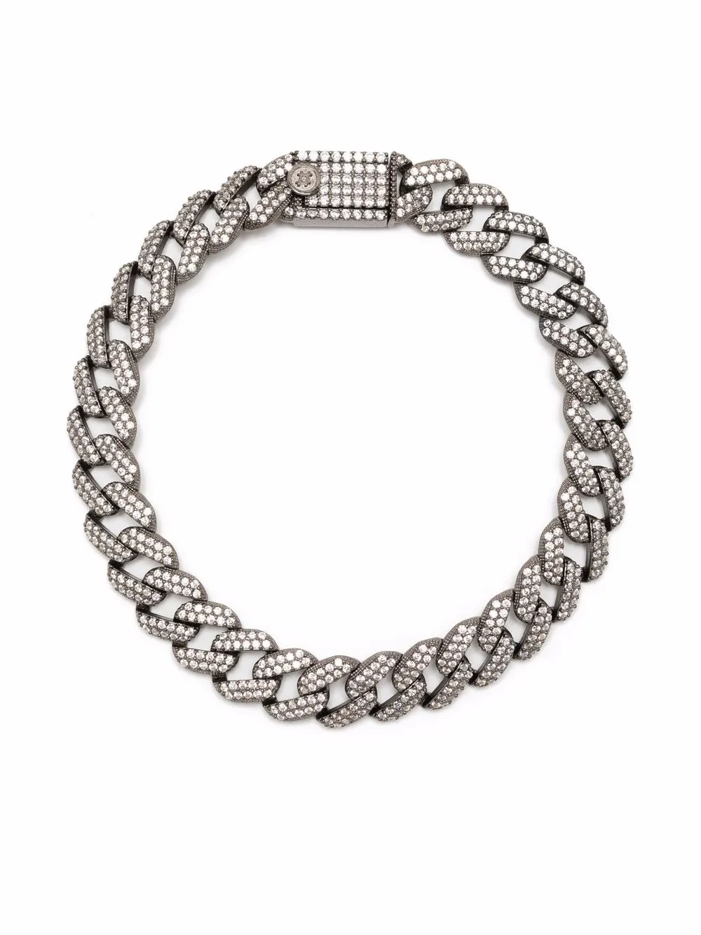 

NUMBERING Pave Link Bracelet - Silver