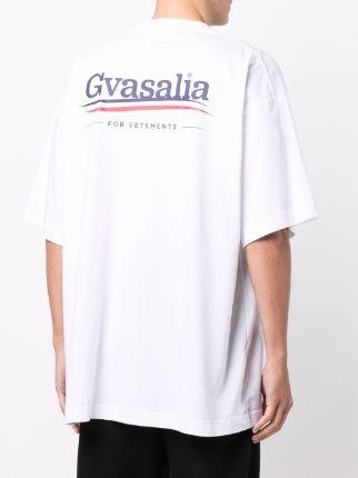 Gvasalia logo印花T恤展示图