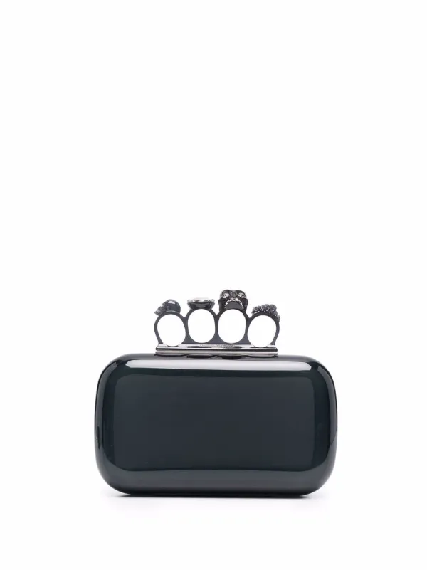 alexander mcqueen four ring clutch