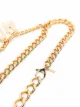 Moschino logo-lettering chain belt