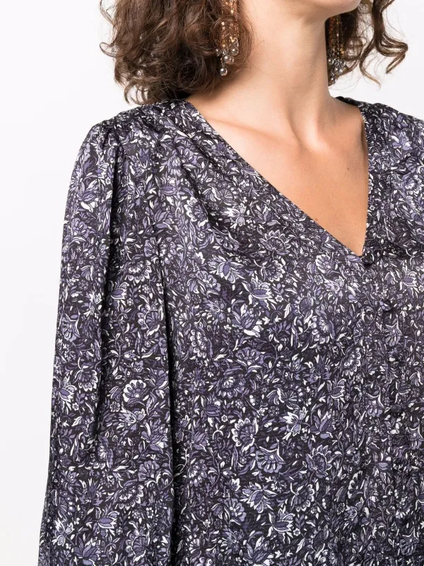 michael kors purple blouse