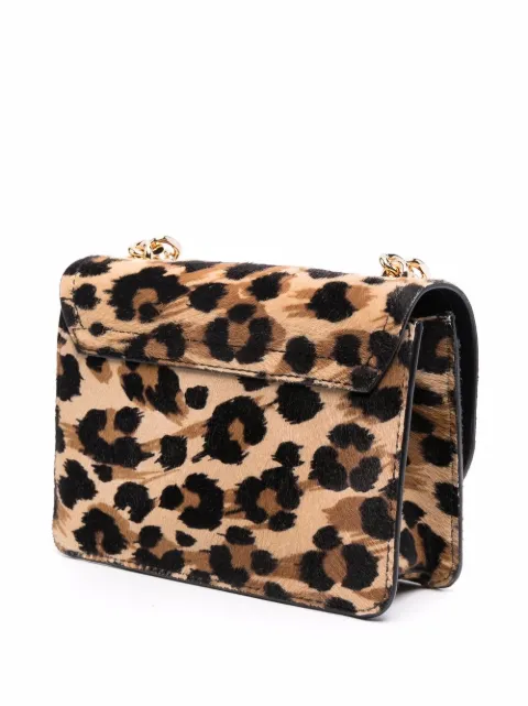 leopard print box bag