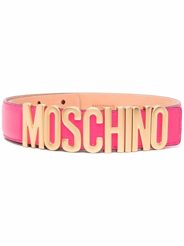 pink moschino belt