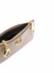 Fendi Porta-cartões com zíper e placa de logo