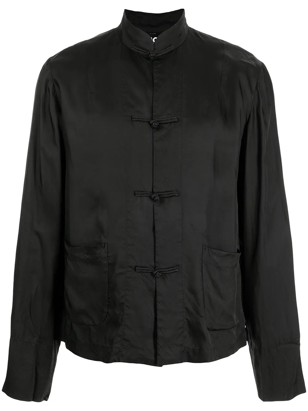 

Black Comme Des Garçons camisa con dragón bordado - Negro