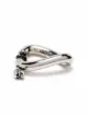 Alexander McQueen skull-detail hoop earrings