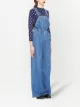 Miu Miu wide-leg denim dungarees