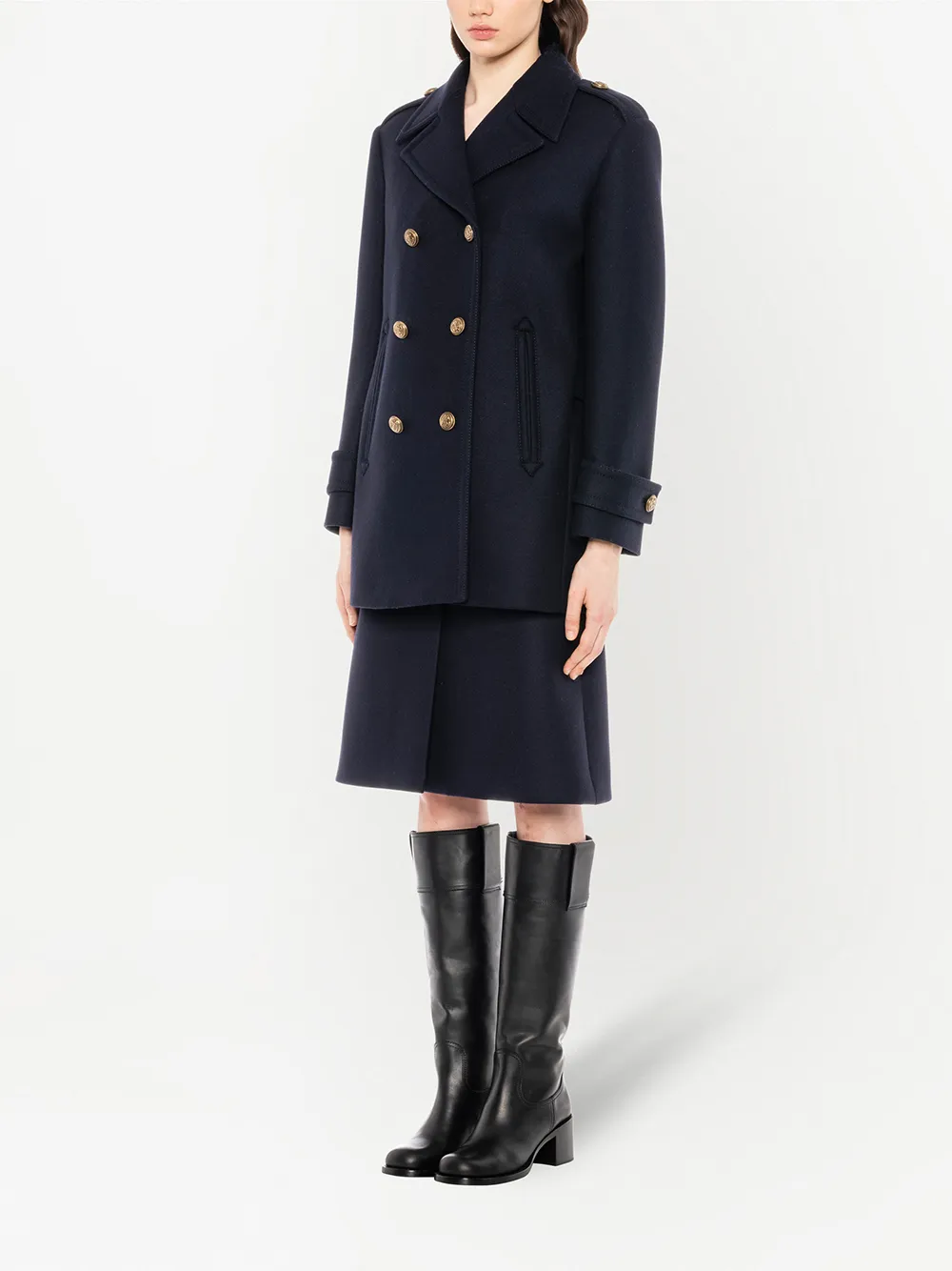 miu miu double breasted coat