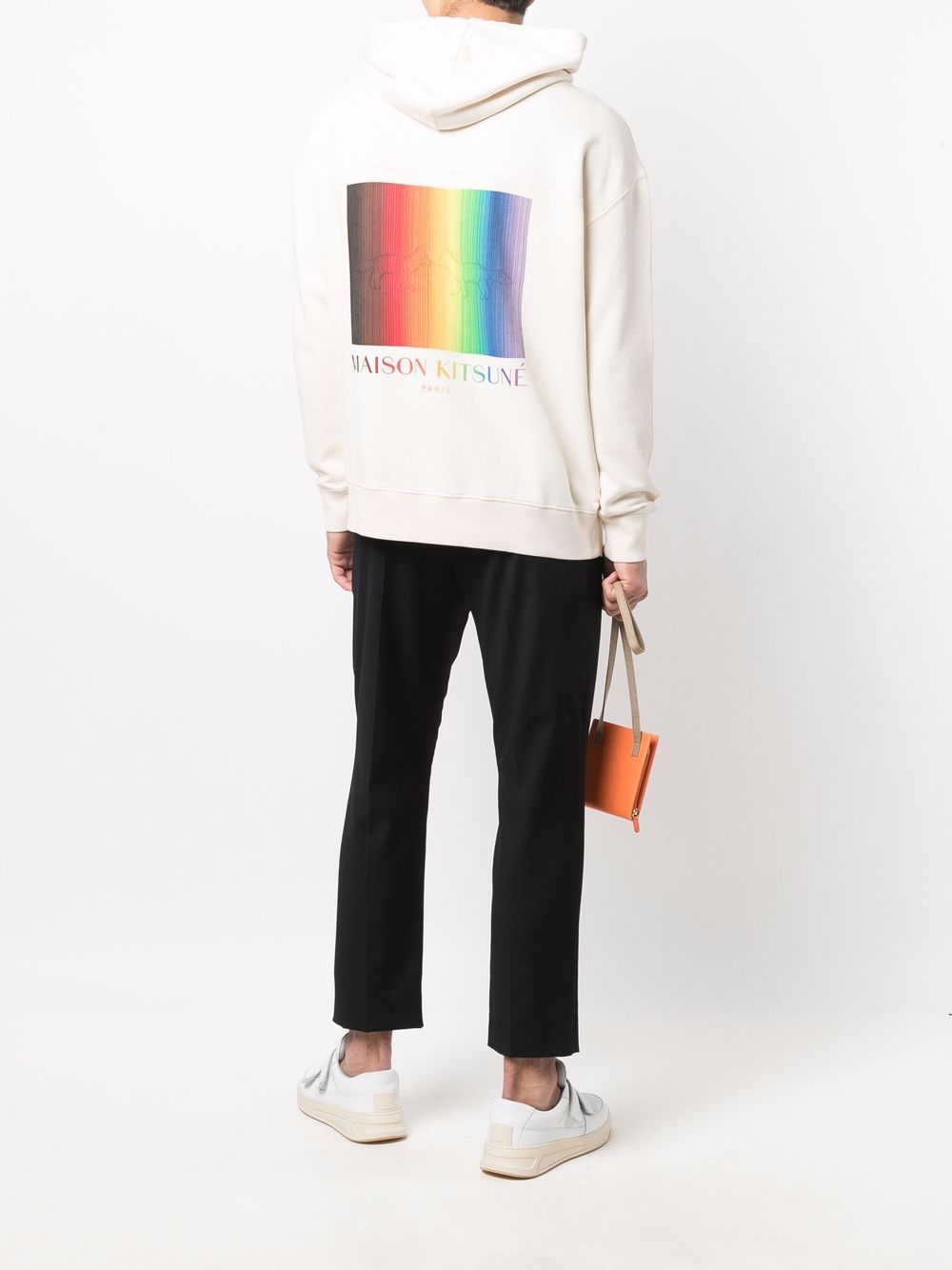 фото Maison kitsuné худи gradient rainbow