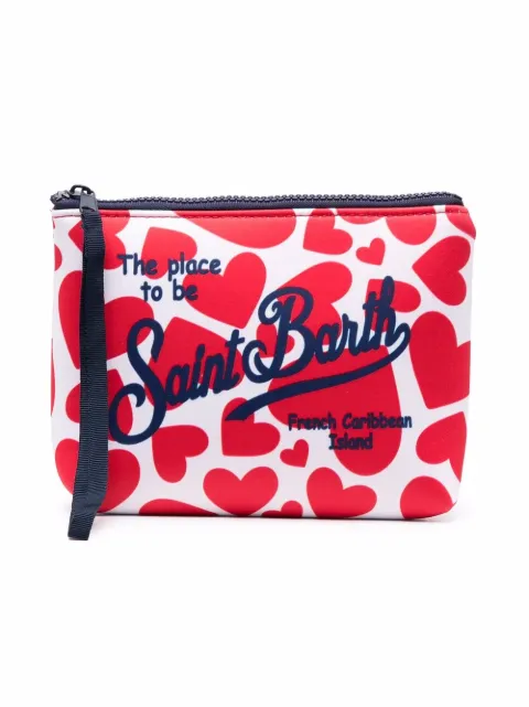 Mc2 Saint Barth Kids heart-print beach bag