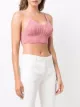 Aeron ribbed-knit bralette top