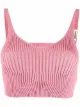 Image 1 of Aeron ribbed-knit bralette top