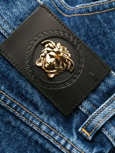 Versace Greca-print Bootcut Jeans 