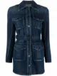 Image 1 of Saint Laurent Saharienne belted denim jacket
