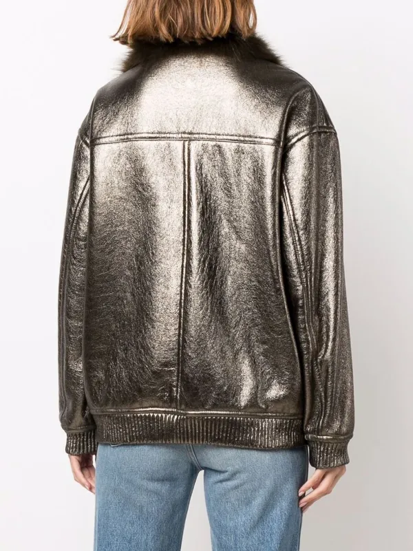 longline leather jacket