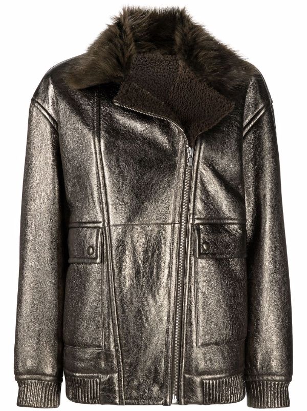 yves salomon leather jacket