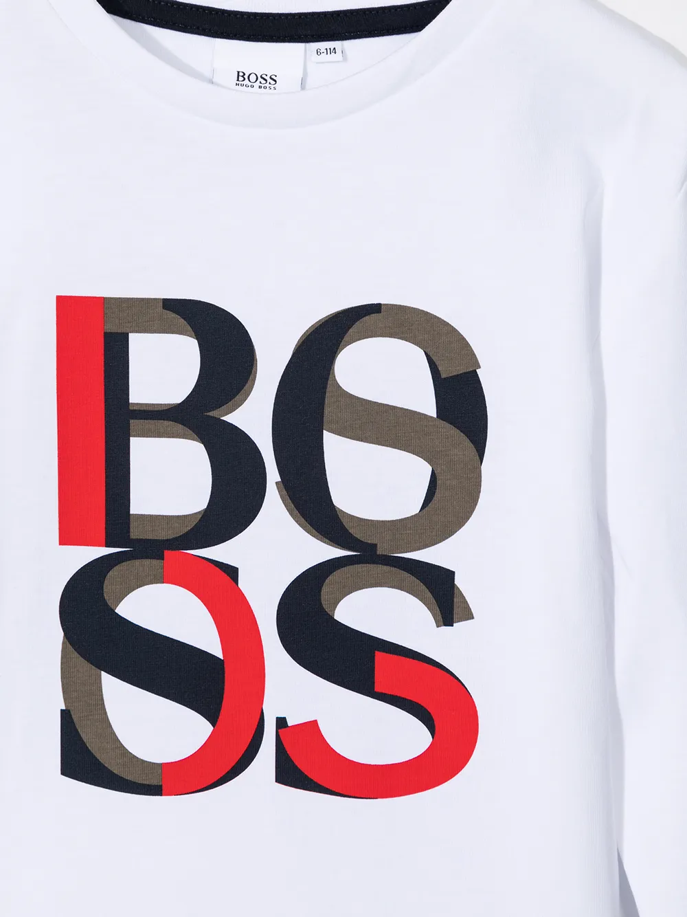 фото Boss kidswear футболка с длинными рукавами и логотипом