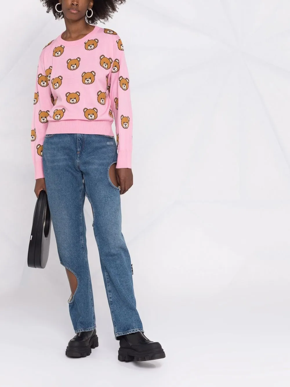 Moschino Teddy bear-intarsia Jumper 