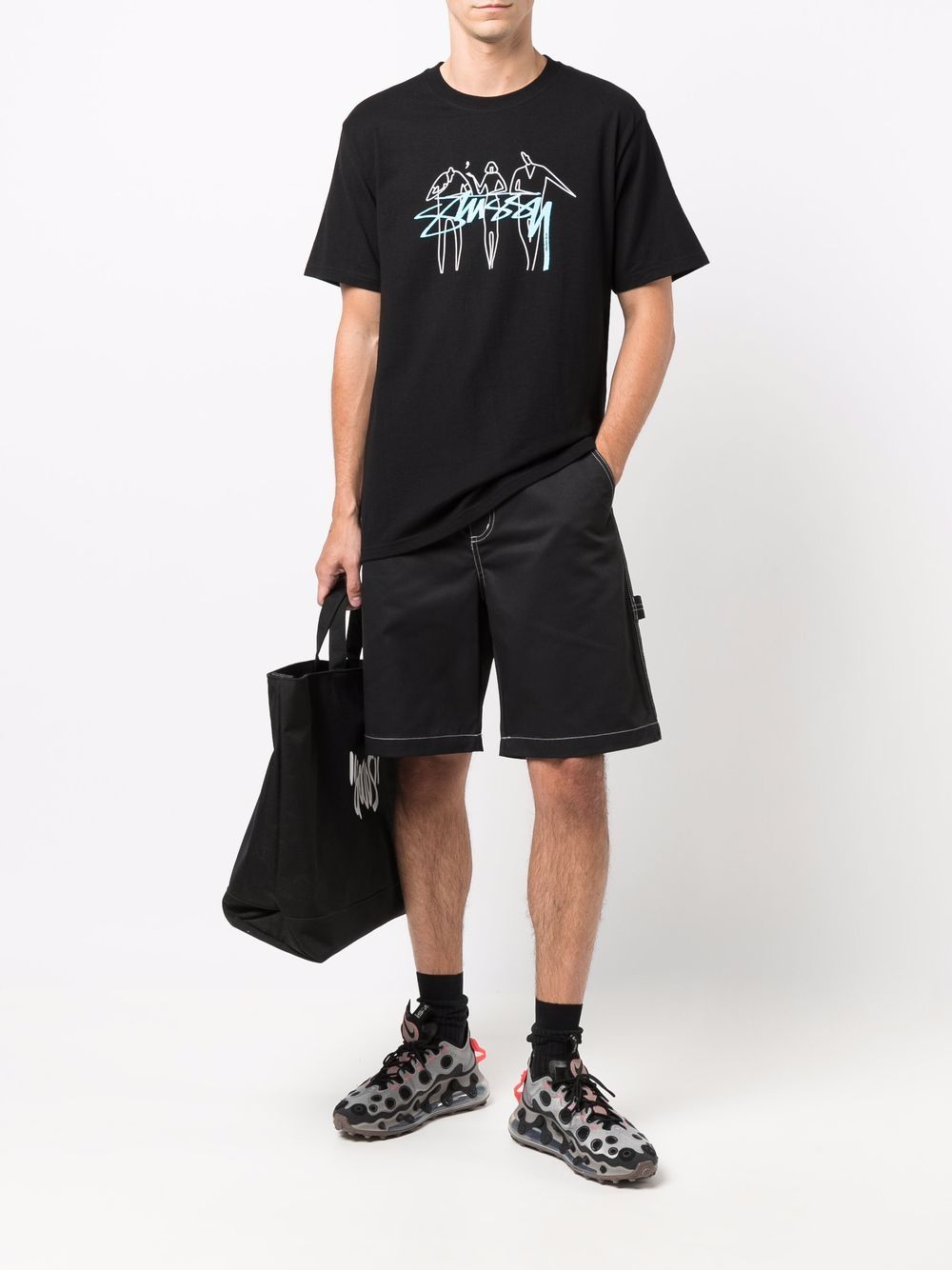 фото Stussy футболка с логотипом