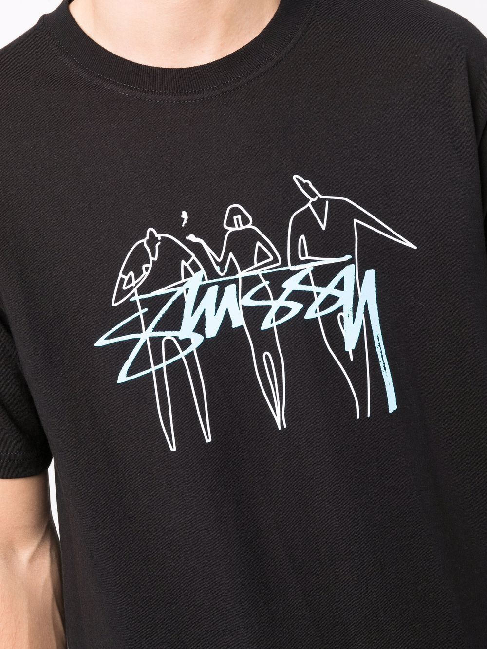 фото Stussy футболка с логотипом