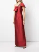 Sachin & Babi Ines one-shoulder gown