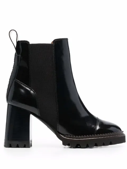 See by Chloé Ankle boot com solado chunky