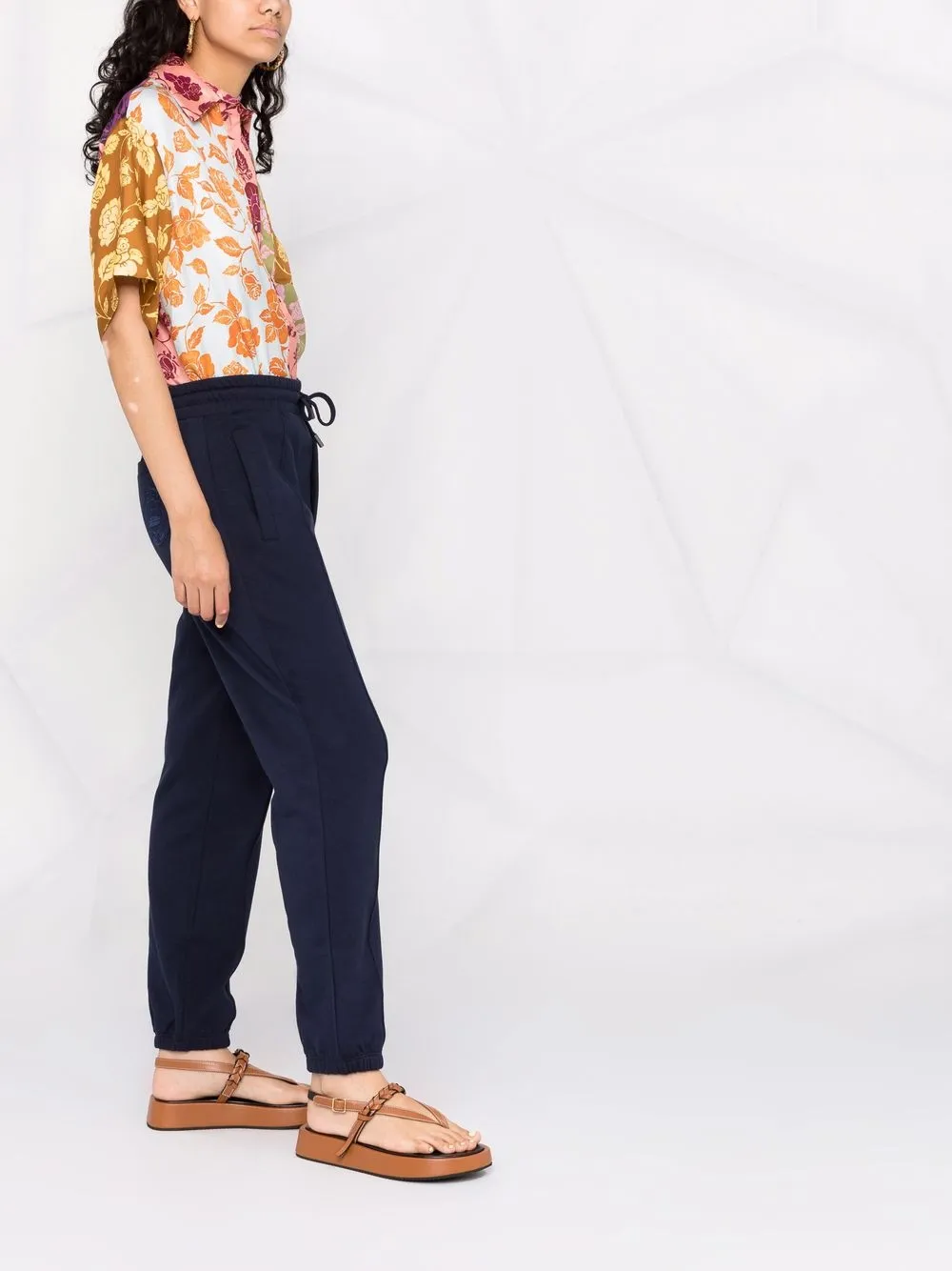 фото Etro спортивные брюки с вышитым логотипом