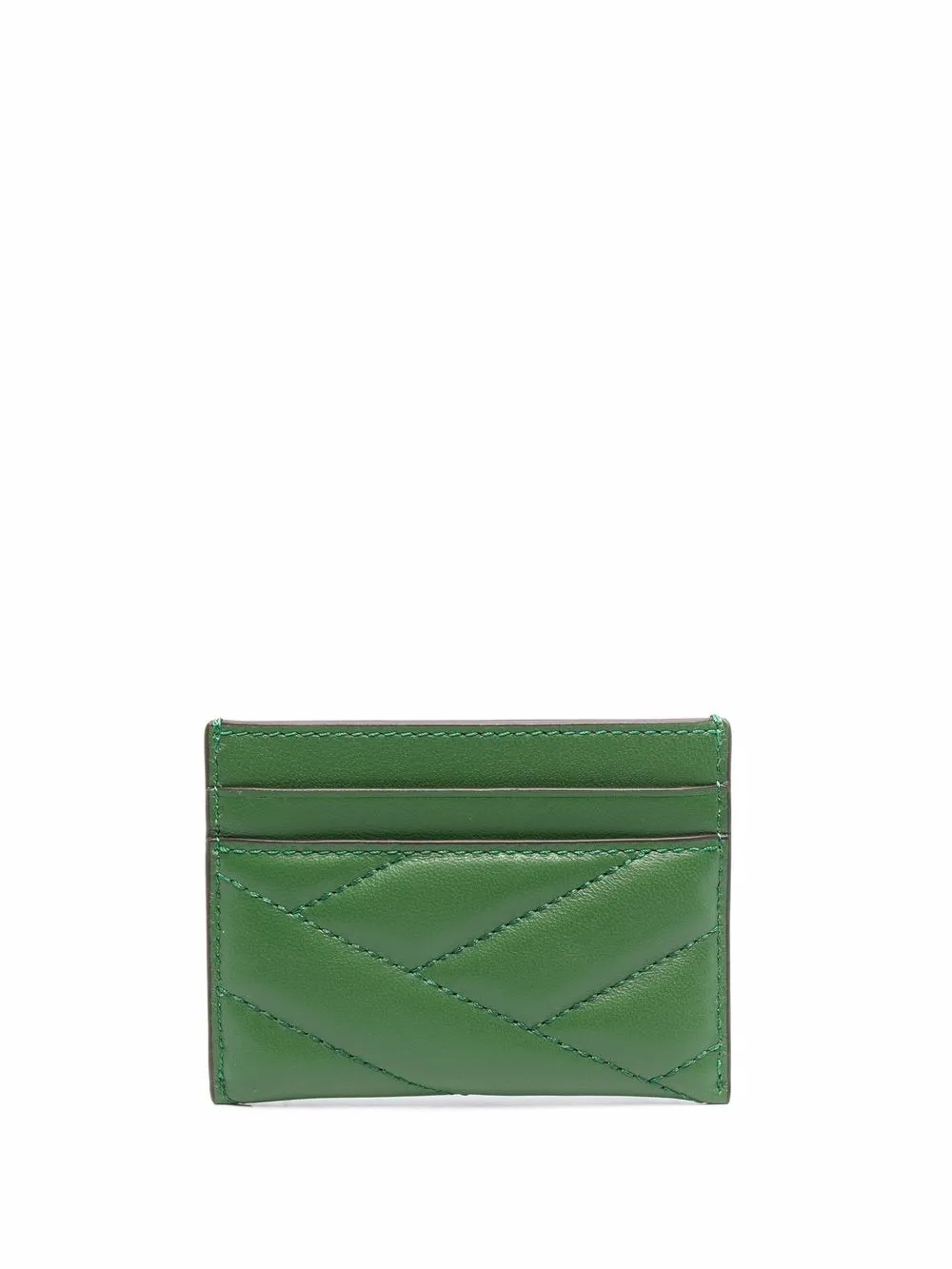 Imagem 2 de Tory Burch Porta-cartões matelassê com placa de logo