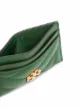 Tory Burch Porta-cartões matelassê com placa de logo