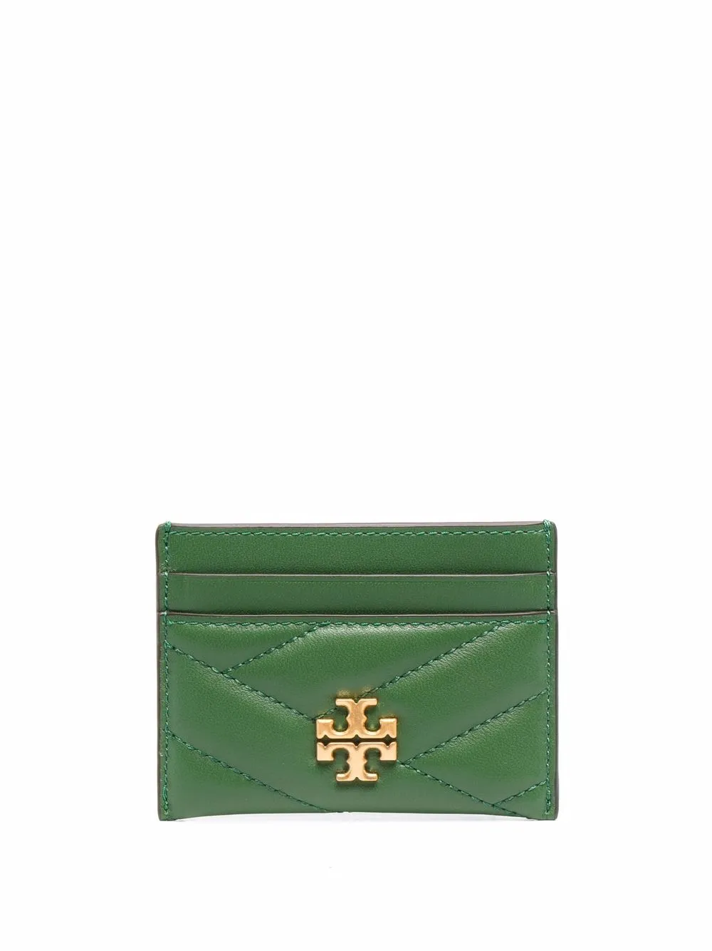 Imagem 1 de Tory Burch Porta-cartões matelassê com placa de logo