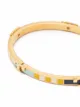 Tory Burch Pulseira Serif-T com listras