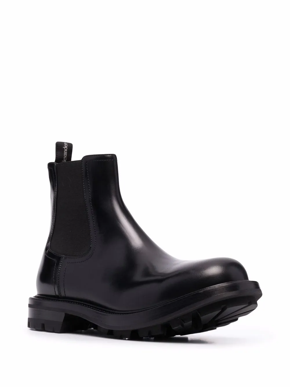 Shop Alexander Mcqueen Watson Chelsea Ankle Boots In Schwarz