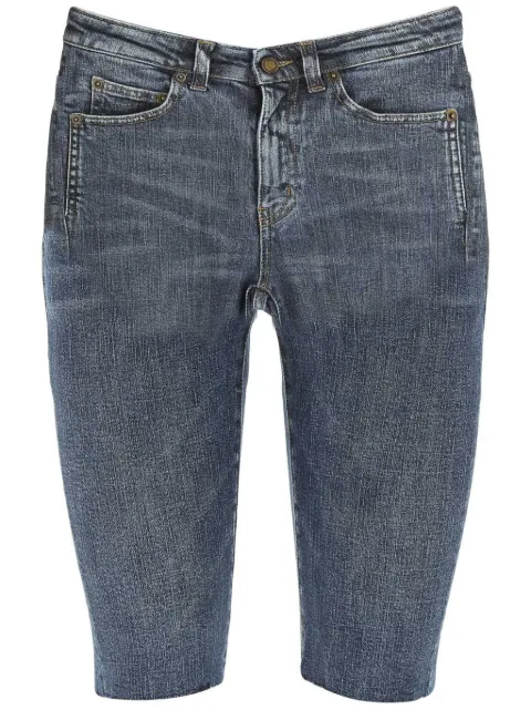 Saint Laurent knee-length denim shorts