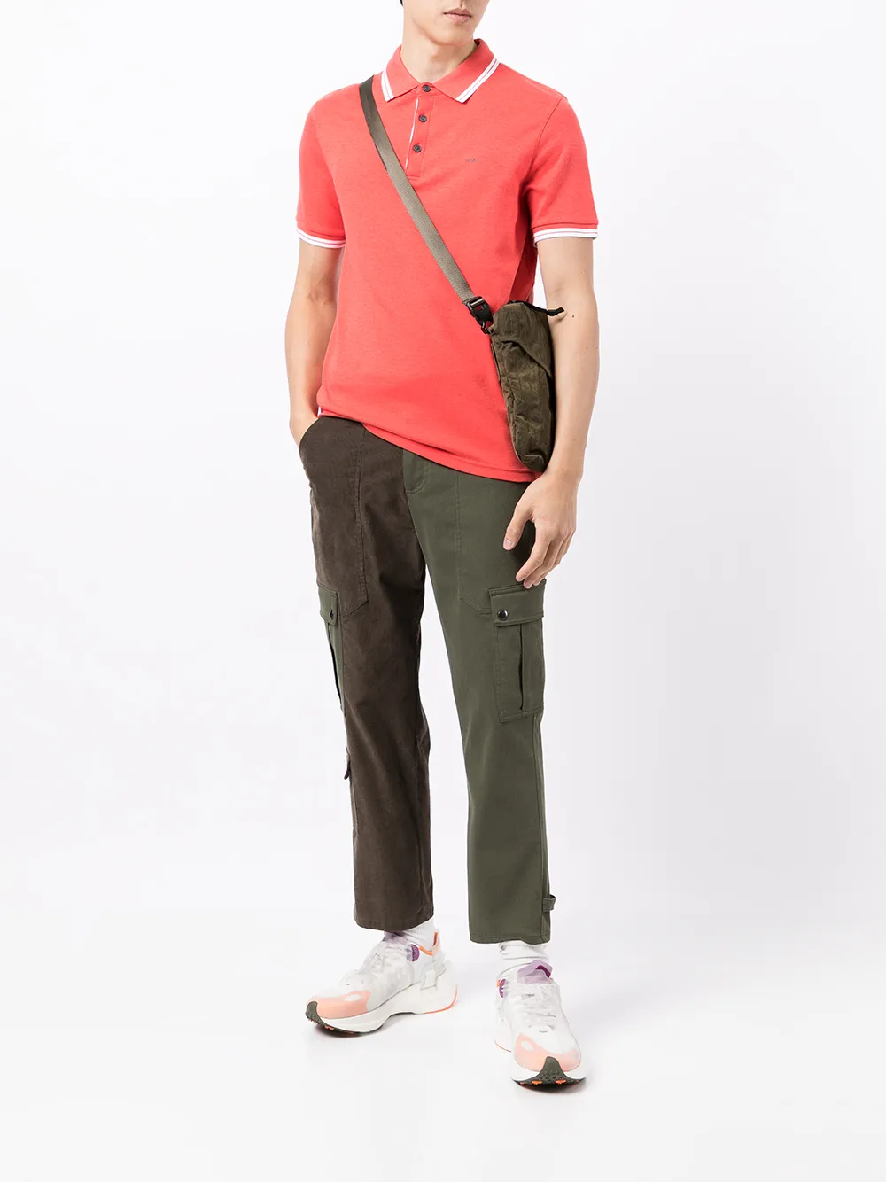 Michael Kors Poloshirt met gestreepte afwerking - Rood