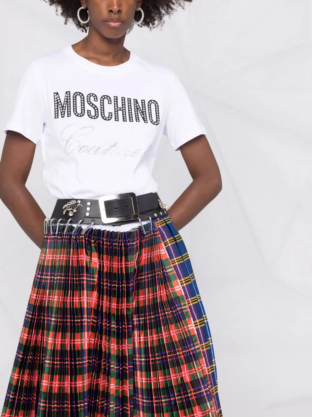 фото Moschino футболка с кристаллами