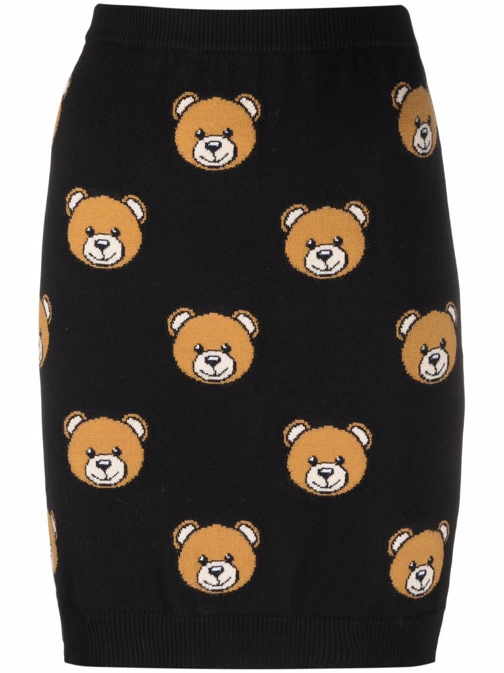 фото Moschino трикотажная юбка с принтом teddy bear