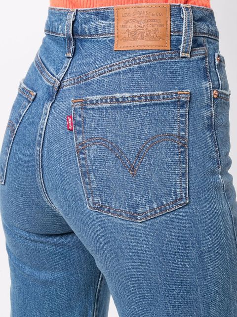 ribcage cropped flare levis