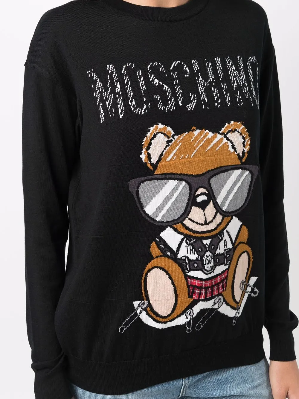 фото Moschino толстовка teddy bear вязки интарсия