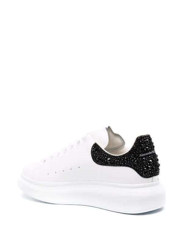 Alexander McQueen Men's Oversized Leather Sneakers