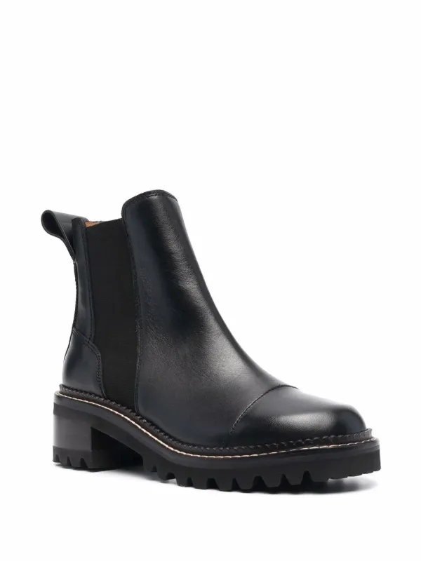 See By Chloe Leather Chelsea Boots Black FARFETCH CA