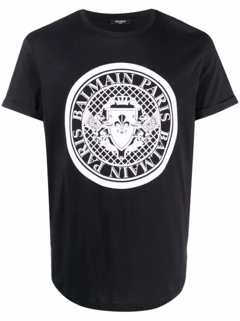 Balmain playera con logo estampado