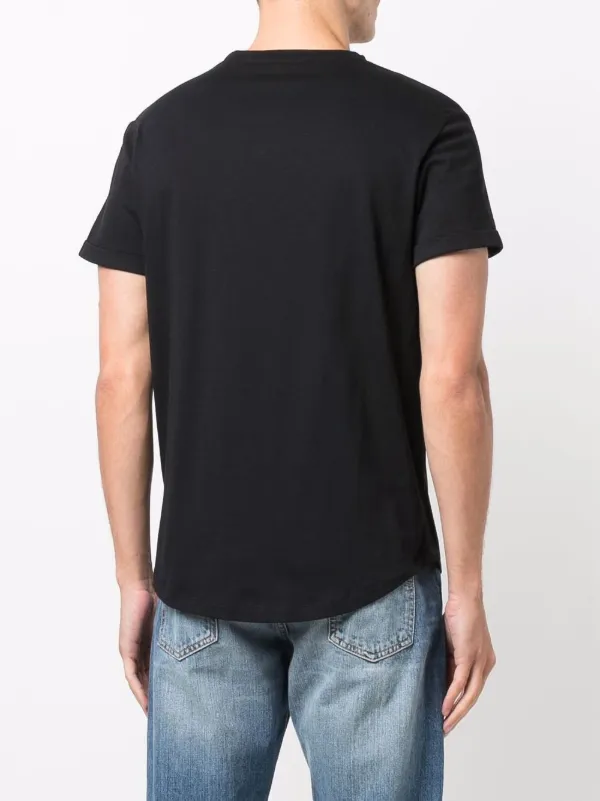 Balmain logo-print T-shirt | Black | FARFETCH IN