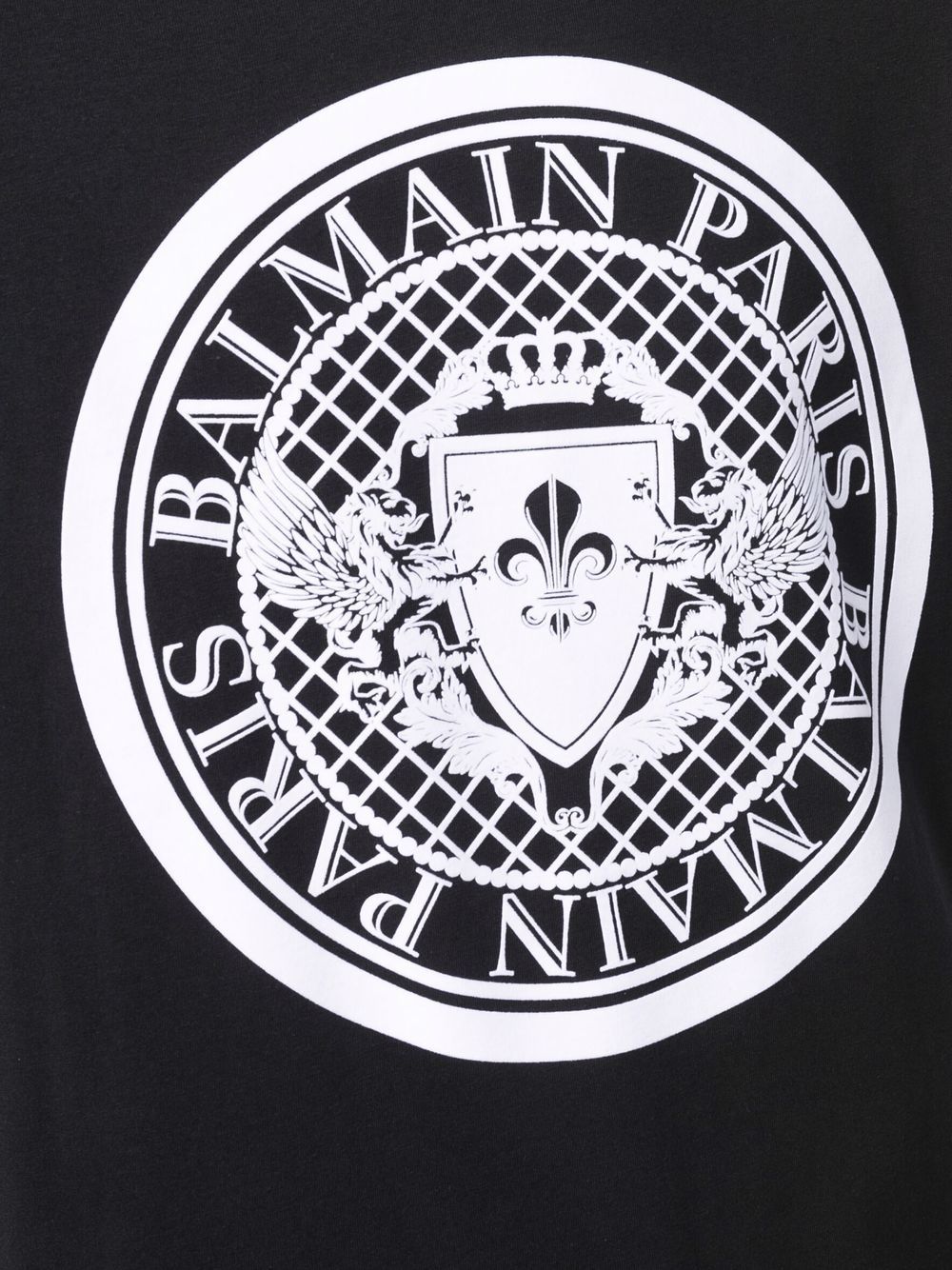 Shop Balmain Logo-print T-shirt In Schwarz
