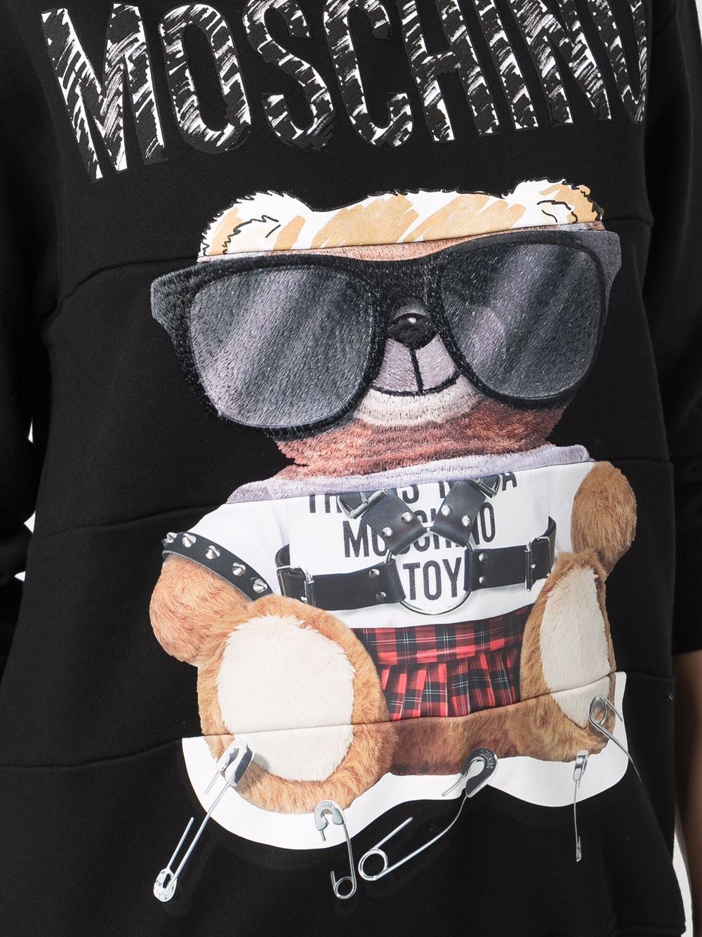 фото Moschino толстовка с принтом teddy bear